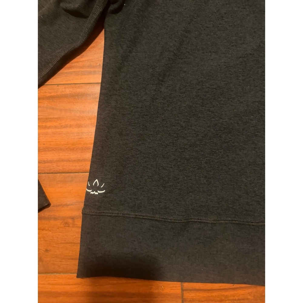 Beyond Yoga Womens Full Zip Hoodie Charcoal Grey Heather Jacket Size Medium 753 - Picture 2 of 7